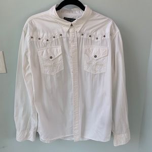 Affliction Men’s button down shirt